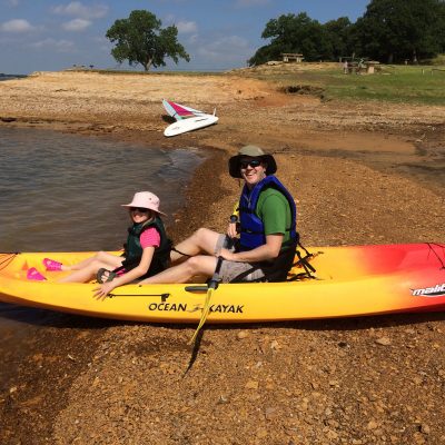 Father and Daughter Paddle